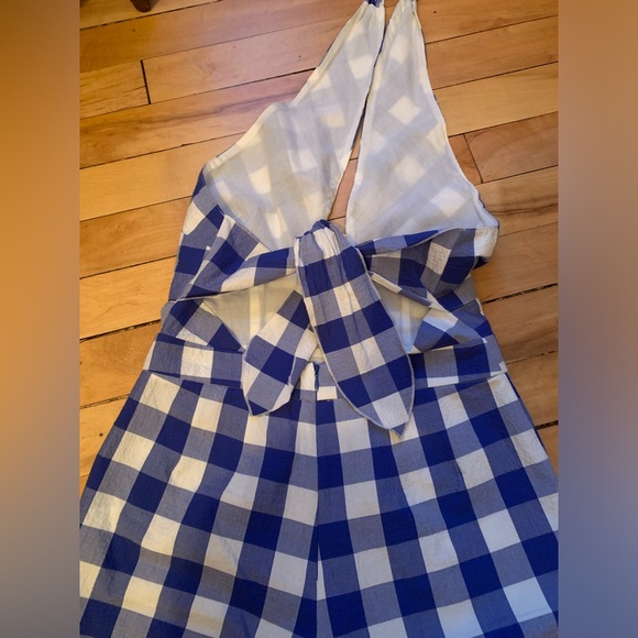 Blue and white romper by Anthropologie size 8 - Picture 4 of 5